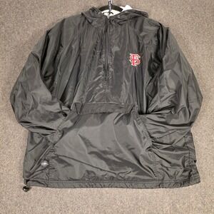 Charles River Florida State Mens Quarter Zip Anorak Jacket Black Medium Kangaroo